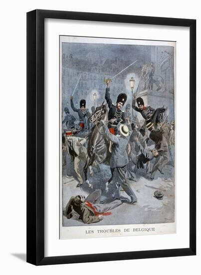 Trouble in Belgium, 1899-Oswaldo Tofani-Framed Giclee Print
