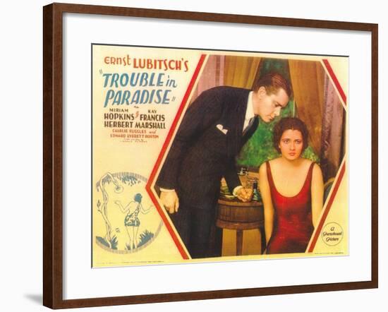 Trouble in Paradise, 1932-null-Framed Art Print