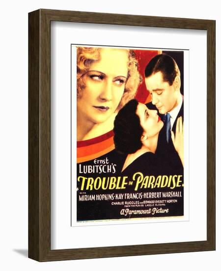 TROUBLE IN PARADISE-null-Framed Art Print