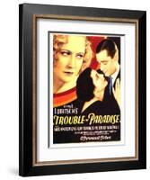 TROUBLE IN PARADISE-null-Framed Art Print