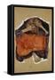 Troubled Woman by Egon Schiele-Geoffrey Clements-Framed Stretched Canvas