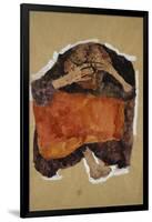 Troubled Woman by Egon Schiele-Geoffrey Clements-Framed Giclee Print