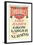 Troubles Grow Larger by Nursing-null-Framed Art Print