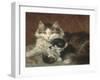 Troublesome Twins-Henriette Ronner Knip-Framed Giclee Print