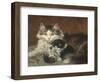 Troublesome Twins-Henriette Ronner Knip-Framed Giclee Print
