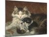 Troublesome Twins-Henriette Ronner Knip-Mounted Giclee Print
