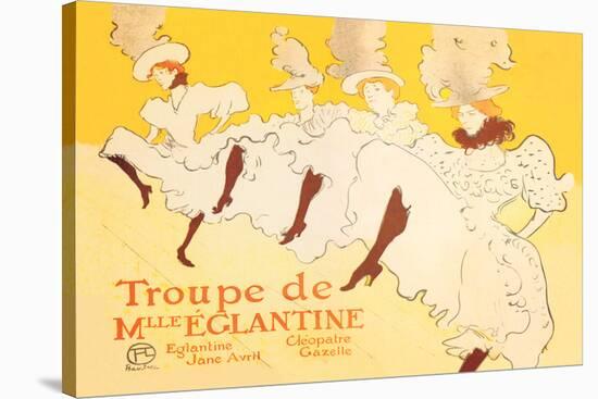 Troupe de Mille Eglantine-Henri de Toulouse-Lautrec-Stretched Canvas