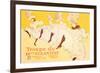 Troupe de Mille Eglantine-Henri de Toulouse-Lautrec-Framed Art Print