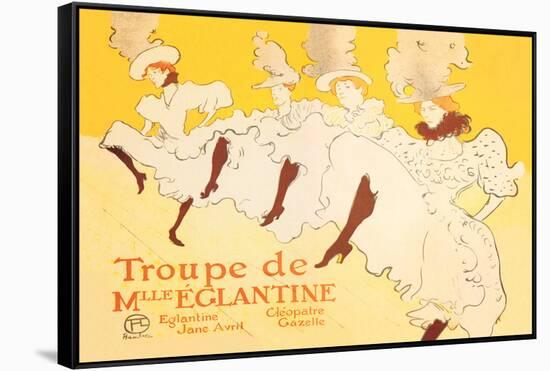 Troupe de Mille Eglantine-Henri de Toulouse-Lautrec-Framed Stretched Canvas