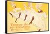 Troupe de Mille Eglantine-Henri de Toulouse-Lautrec-Framed Stretched Canvas