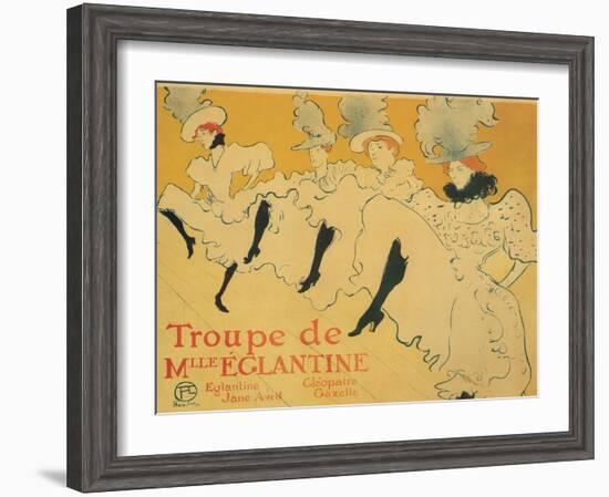 Troupe de Mlle. Eglantine, c.1896-Henri de Toulouse-Lautrec-Framed Giclee Print