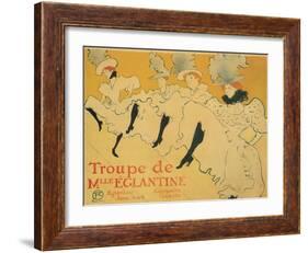 Troupe de Mlle. Eglantine, c.1896-Henri de Toulouse-Lautrec-Framed Giclee Print
