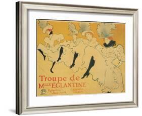 Troupe de Mlle. Eglantine, c.1896-Henri de Toulouse-Lautrec-Framed Giclee Print