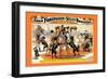 Troupe of Champion Great Danes: Adam Forepaugh and Sells Brothers-null-Framed Art Print