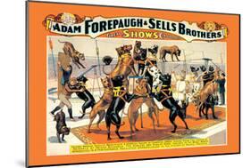 Troupe of Champion Great Danes: Adam Forepaugh and Sells Brothers-null-Mounted Art Print