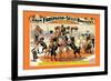 Troupe of Champion Great Danes: Adam Forepaugh and Sells Brothers-null-Framed Premium Giclee Print