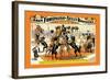 Troupe of Champion Great Danes: Adam Forepaugh and Sells Brothers-null-Framed Art Print