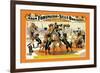 Troupe of Champion Great Danes: Adam Forepaugh and Sells Brothers-null-Framed Art Print