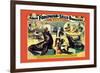 Troupe of Marvelously Educated Sea Lions and Seals: Adam Forepaugh and Sells Brothers-null-Framed Art Print