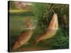 Trout at Winchester-Valentine Thomas Garland-Stretched Canvas