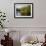 Trout Fisherman Casting to a Fish on the River Dee, Wrexham, Wales-John Warburton-lee-Framed Photographic Print displayed on a wall