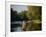 Trout Fisherman Casting to a Fish on the River Dee, Wrexham, Wales-John Warburton-lee-Framed Photographic Print