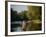 Trout Fisherman Casting to a Fish on the River Dee, Wrexham, Wales-John Warburton-lee-Framed Photographic Print