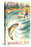 Trout Fishing, Basalt-null-Stretched Canvas