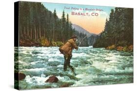 Trout Fishing, Basalt-null-Stretched Canvas