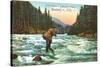 Trout Fishing, Basalt-null-Stretched Canvas