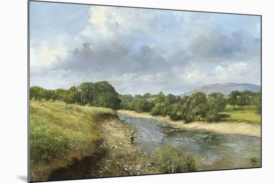 Trout Fishing, County Mayo-Clive Madgwick-Mounted Giclee Print