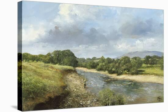 Trout Fishing, County Mayo-Clive Madgwick-Stretched Canvas