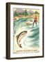 Trout Fishing Dad-null-Framed Art Print