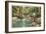 Trout Fishing in Creek-null-Framed Art Print