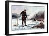 Trout Fishing on Chateaugay Lake, American Winter Sports, 1856-Arthur Fitzwilliam Tait-Framed Giclee Print