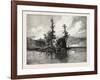 Trout Fishing on Lake Comandeau, Canada, Nineteenth Century-null-Framed Giclee Print