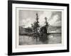 Trout Fishing on Lake Comandeau, Canada, Nineteenth Century-null-Framed Giclee Print