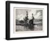 Trout Fishing on Lake Comandeau, Canada, Nineteenth Century-null-Framed Premium Giclee Print