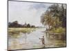 Trout Fishing on the Itchen Hampshire-Whymper-Mounted Photographic Print