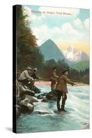 Trout Fishing, Oregon-null-Stretched Canvas