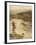 Trout Fishing-null-Framed Art Print