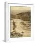 Trout Fishing-null-Framed Art Print