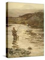 Trout Fishing-null-Stretched Canvas