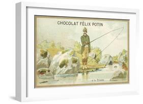 Trout Fishing-null-Framed Giclee Print