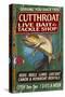 Trout Tackle - Vintage Sign-Lantern Press-Stretched Canvas