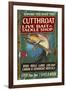 Trout Tackle - Vintage Sign-Lantern Press-Framed Art Print