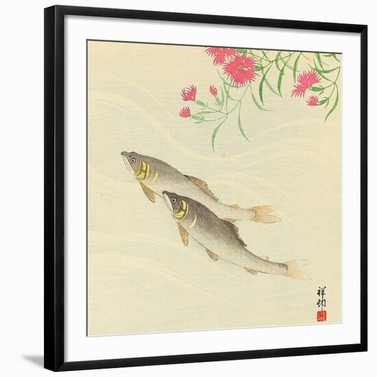 Trouts and Wild Pink-Koson Ohara-Framed Giclee Print