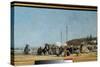 Trouville Beach, 1864. Painting by Eugene Louis Boudin (1824-1898). Dim. 0,26 X 0,48 M. Paris, Muse-Eugene Louis Boudin-Stretched Canvas