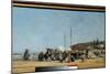 Trouville Beach, 1864. Painting by Eugene Louis Boudin (1824-1898). Dim. 0,26 X 0,48 M. Paris, Muse-Eugene Louis Boudin-Mounted Giclee Print