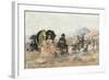 Trouville, Beach Scene; Trouville, Scene De Plage, 1886-Eugene Louis Boudin-Framed Giclee Print